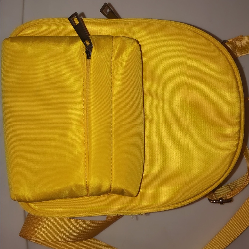 Yellow mini bookbag purse